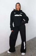 Ready To Go Wide Leg Sweatpants Black