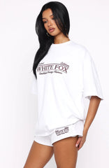 Standing My Ground Oversized Tee White