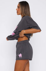 Pick You A Flower Lounge Shorts Volcanic