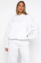 Daydreamers Nadia Oversized Hoodie Grey Marle