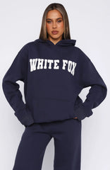 Shout It Out Oversized Hoodie Navy