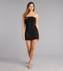 Polished Heat Rhinestone Tube Dress