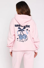 Lucky Thirteen Cheyenne Oversized Hoodie Soft Pink