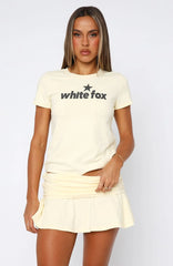 From The Archives Charli Relaxed Baby Tee Lemon