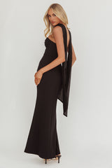 Of The Night Twist Bust Maxi Dress Black
