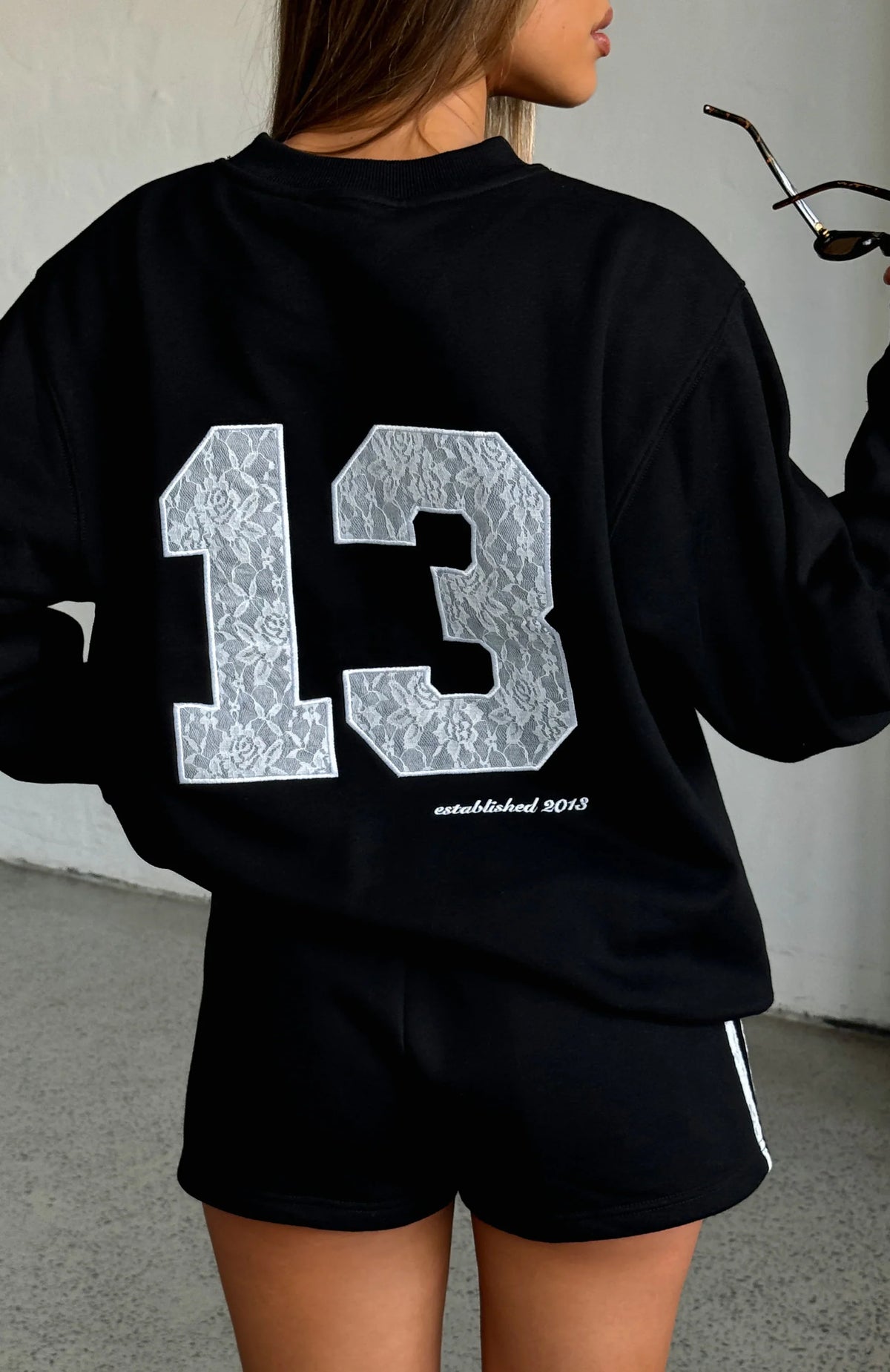 Gave You Everything Oversized Sweater Black