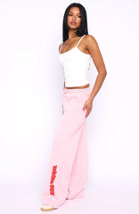 Ready To Go Wide Leg Sweatpants Pink