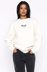 Through Thick And Thin Oversized Sweater Cream