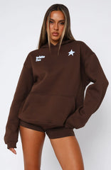 From The Archives Charli Oversized Hoodie Chocolate