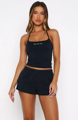 Test Drive Halter Top Dark Navy