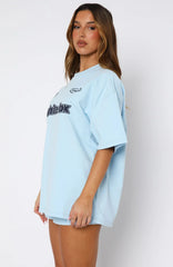 Ready To Go Oversized Tee Baby Blue