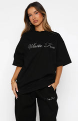 Make It Or Break It Oversized Tee Black