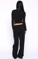 Luxurious Girl Track Pants Black