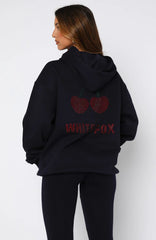 Made With Love Oversized Hoodie Navy