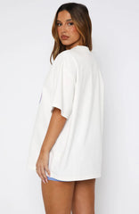Free Spirited Oversized Tee White
