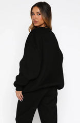 Test Drive Oversized Sweater Black