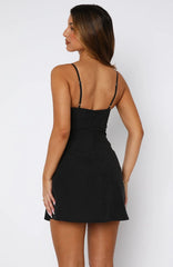 Excuse Me, Darling Mini Dress Black