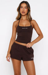 Test Drive Halter Top Chocolate