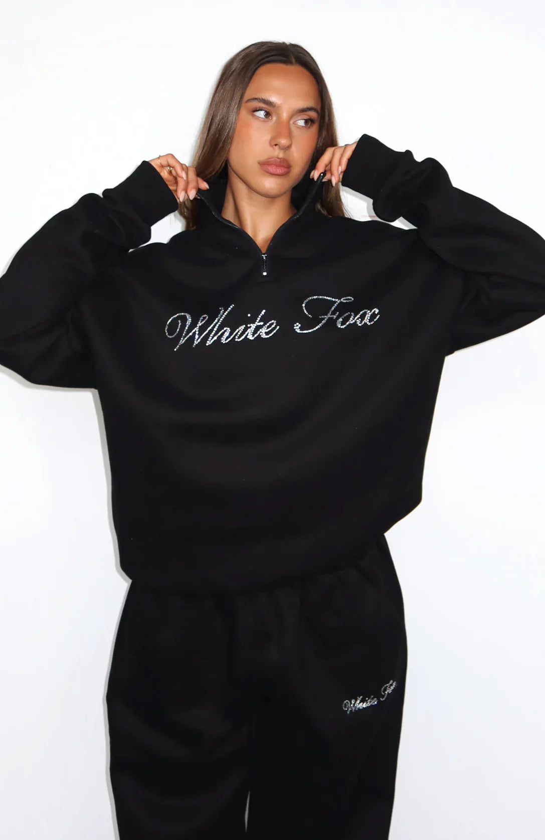 Make It Or Break It Quarter Zip Sweater Black