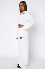 From The Archives Charli Wide Leg Sweatpants Grey Marle