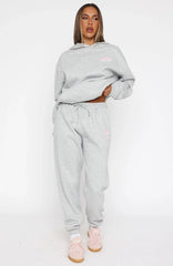 Love Me Tender Sweatpants Dark Grey Marle