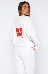 11th Street Sweet Kisses Oversized Sweater Cherry Glaze