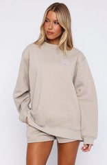 Love You Forever Oversized Sweater Moon