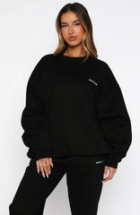 Test Drive Oversized Sweater Black
