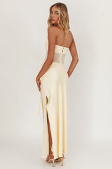 Jerica Wrap Front Maxi Skirt Butter