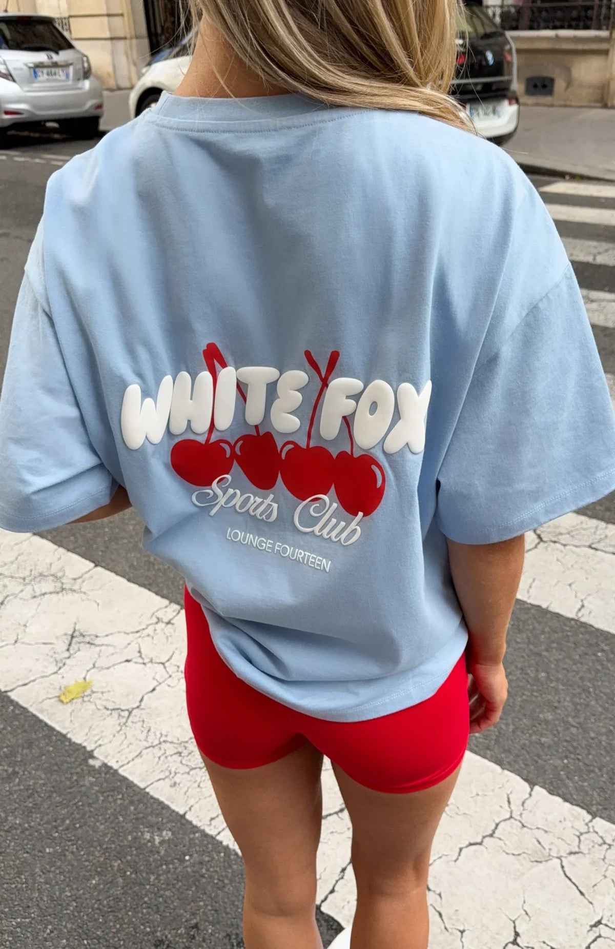 Club 14 Cassie Oversized Tee Blue