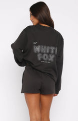 Forever Is Ours Oversized Sweater Charcoal