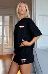 Club 14 Cassie Lounge Shorts Black