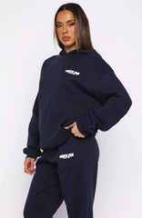Club 14 Trinity Oversized Hoodie Navy