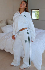 Lucky Thirteen Charise Wide Leg Sweatpants Grey Marle