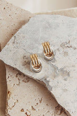 Georgina Two Tone Loop Earrings Mix