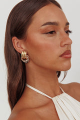 Georgina Two Tone Loop Earrings Mix