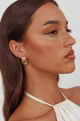 Shiloh Loop Earrings Gold