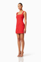 Buttercup Party Dress in Red
