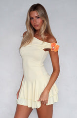 Lovey Dovey Mini Dress Lemon