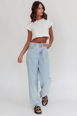 Olly Cropped Baby Tee White