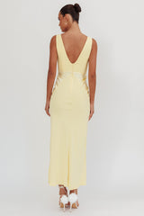 Soul Fire V-Neck Maxi Dress Butter
