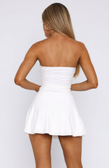 Sneaky Games Strapless Mini Dress White