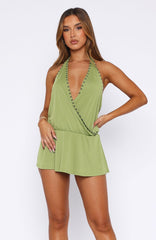 Favourite Moment Mini Dress Olive