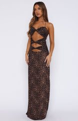 Baby Of Mine Halter Maxi Dress Exotic Spot