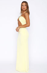 Don't Take Too Long Maxi Dress Lemon