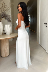 Renesmee Strapless Maxi Dress - White