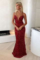 Seren Maxi Dress - Red