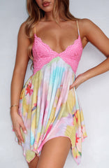 Weekend Crush Mini Dress Spring Bloom